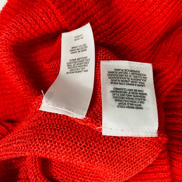 Rachel Roy  red knit crop sweater - Picture 9 of 9